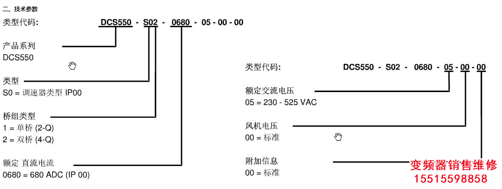 DCS550直流調(diào)速器